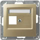 Ospel Impresja Wechselrahmen Moni Teleinformatik Unterputz Metallisch Gold Gpk-1y P 28