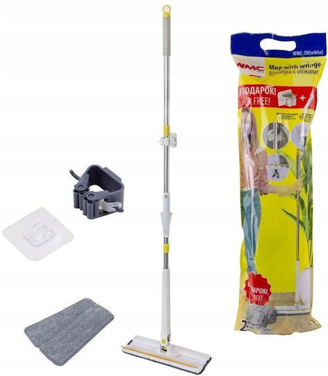Drehbarem Mopp mit Mikrofasern WMC-3H Weiß