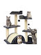 Pets Collection Kratzbaum Katzenbaum Beiges 2 Ebenen 30x40cm