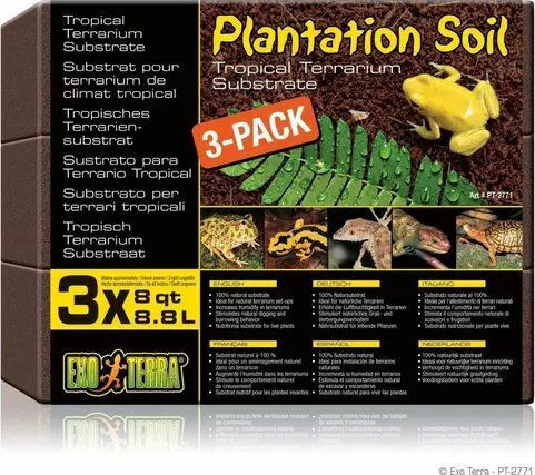 Exo Terra Субстрат Plantation Soil Комплект от 3 3x 8,8л