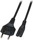 EFB Euro / IEC C7 - Euro / IEC C7 Cable 3m Μαύρο EK502.3V2