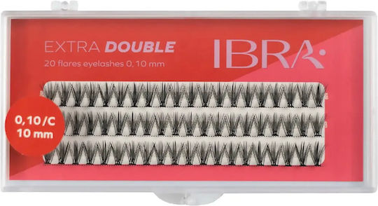 Ibra Falsche Wimpern 0.10 / C 10-10mm Schwarze