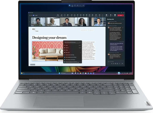 Lenovo ThinkBook 16 G9 IPL 16" IPS FHD+ (Core 7-355/16GB/512GB SSD/W11 Pro) Arctic Grey (International English Keyboard)