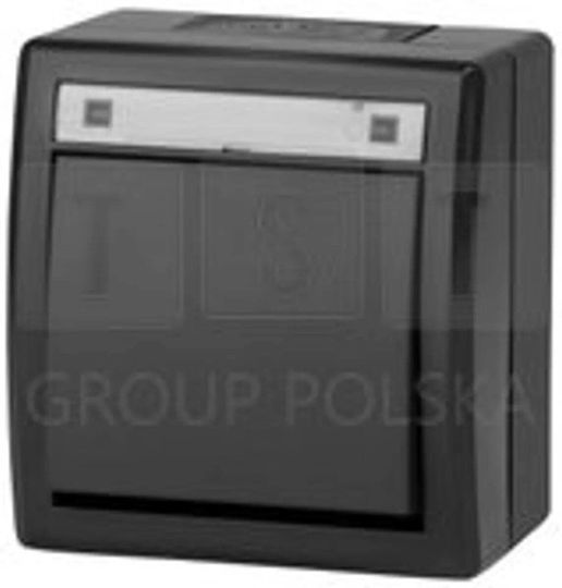 Elektro Plast 5001-17 Aquant 2k Außenschalter Monopol IP55 Anthrazit