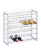 Zeller Raft de vin cu picioare metalic negru 68x26.5cm