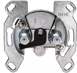 Hager TV-Antennensteckdose Dual Durchgang Rtv Mechanismus 53455211