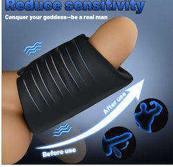 Ophelia's Dream Toys Rechargeable Vibrating Cock Ring 10 Vibration Modes Usb-c Charging Quiet Operation – Black 10sw5029