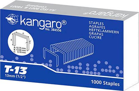Kangaro Sârme De Schimb Pentru Capsator 13mm T-13 1000 Bucăți