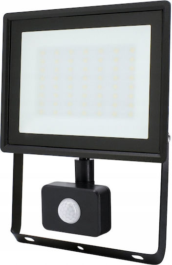 Bemko Proiector LED Etanș 50W Alb Natural 4000K cu Senzor de Mișcare IP65