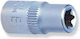 Jonnesway Καρυδάκι Torx 1/2" E18 S06h418 Υποδοχή Χρώμιο-βανάδιο 38mm