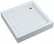 Aquaform Square Porcelain Shower x White