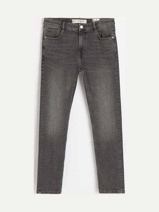 Pantaloni de blugi pentru bărbați Slim Tapered Fit Gri