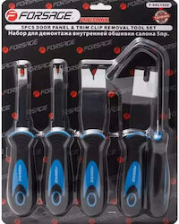 Forsage Car Upholstery Plastic Clip Removal Tools 5 Pieces
