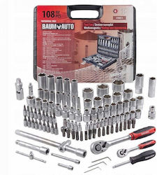 King Tony Set Cheie Tubulare și Chei cu Clichet 1/2" 108 Bucăți King Tony Set Cheie Tubulare și Chei cu Clichet 1/2" 108 Bucăți
