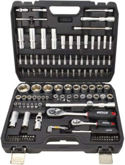 AWTools Cheie cu Clichet Cu Tubulare 1\2" & 1\4" 144 Bucăți