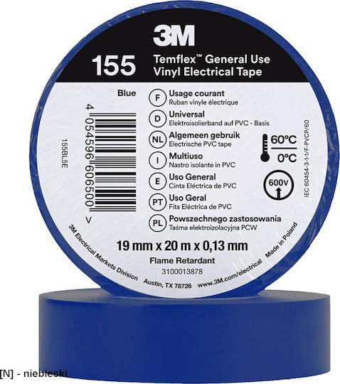 3M Isolierband 19mm x 20m Blau
