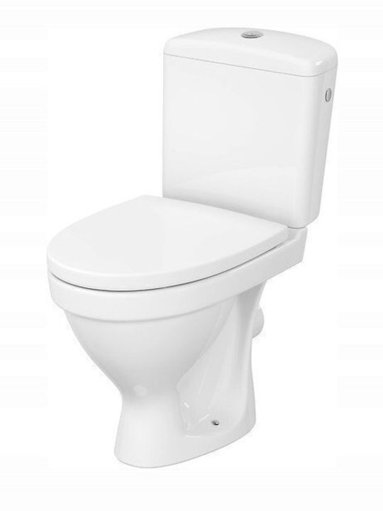 Cersanit Floor-Standing Toilet Rimless with Duroplast Cover White 5907753256942