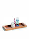 Zeller Wall Mounted Wooden Bathroom Shelf 40x15x3cm Brown