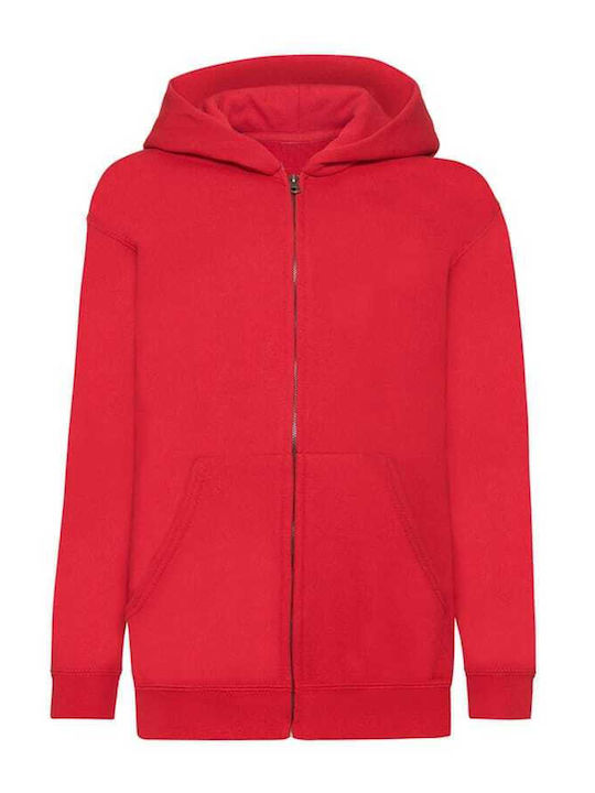 Damen Sweatshirt Strickjacke mit Kapuze Rote