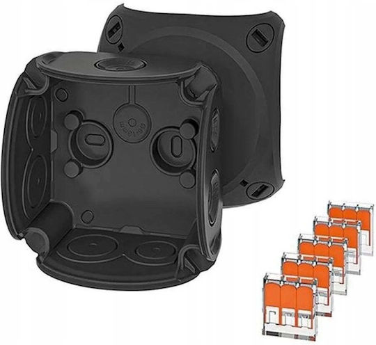 Hensel Outdoor Placement Waterproof IP66 Branching Junction Box in Black Color
