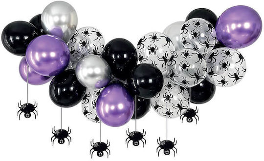 Zusammensetzung mit 37 Halloween Luftballons Orangen