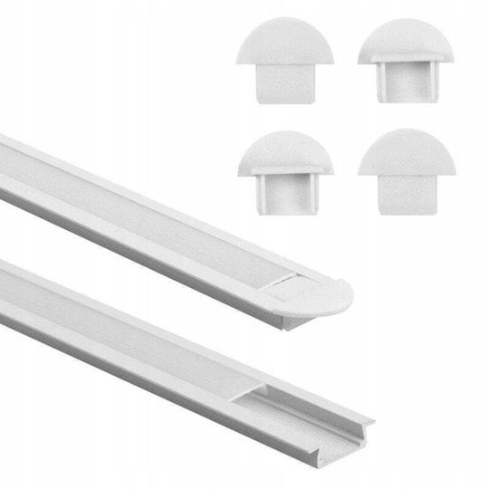 Ecolight Eco Light Ec20609 Walled LED Profile Po2 2m White Milky Cover