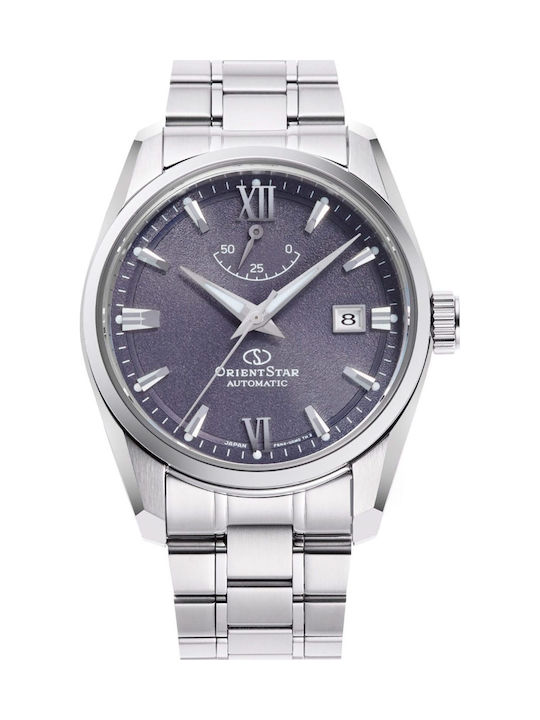 Orient Star Contemporary Men's Battery Watch with Silver Metal Bracelet
