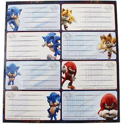 Gim Sonic Ετικέτες Τετραδίων 16τμχ