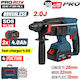 Bormann Pro N/A Акумулаторен Перфоратор Безчетков 20V 2x4Ah с SDS Plus