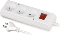Jonex Safety Power Strip 3 Sockets with Switch and 3m Cable