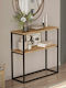 Console Table from Wood & Metal Natural W91xD35xH35cm