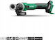 Hikoki W4Z Τροχός 125mm Μπαταρίας Brushless με Ρύθμιση Στροφών