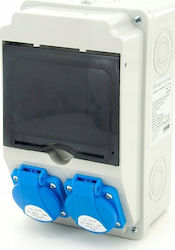 Els Elektrotechnika Verteilungsbox für Baugarten 2*gs 230V + Schutzmaßnahmen + Fehlerstromschutzschalter + Zertifizierter Mittelmesser 6no21c00fl Els Elektrotechnika Verteilungsbox für Baugarten 2*gs 230V + Schutzmaßnahmen + Fehlerstromschutzschalter + Zertifizierter Mittelmesser 6no21c00fl