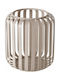 Boltze Viki Metallische Laterne Tischplatte Beige 12x12cm