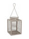 Home&Styling Collection Laterne Metallisch Grau 10x13cm