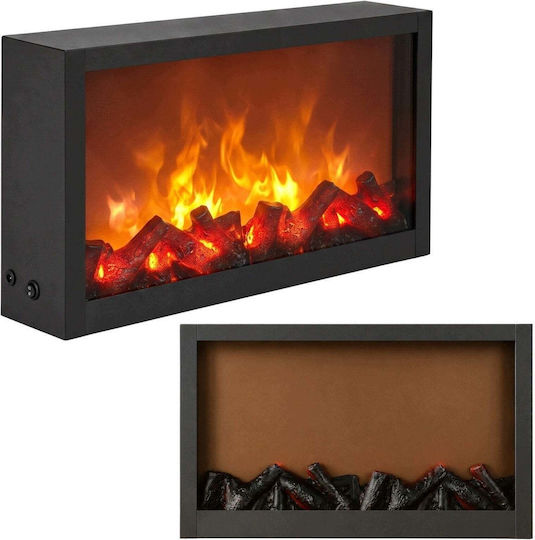 Vilde Metallische Floortop Laterne Schwarz 10x41x25cm