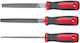 Pro-line Set Handfeilen Metallurgie 200mm 3 Stücke Rutschfeste Griff Tpr Code 32255