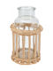 Home&Styling Collection Decorative Wicker Vase Home Brown Φ11xH11cm