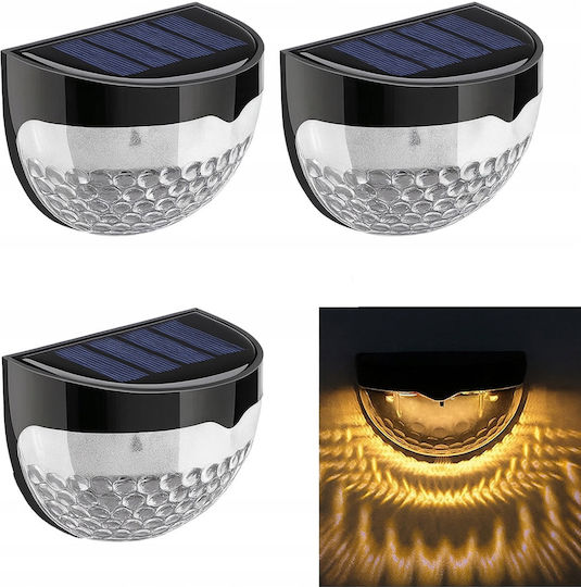 Progarden Set 8 Lampi Solare Montate Pe Perete Cu Fotocelul