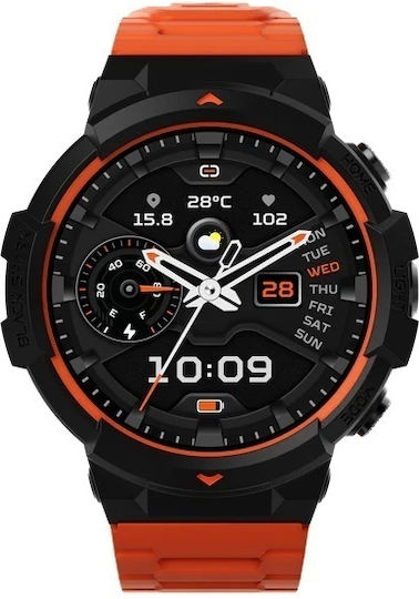 Black Shark GS3 Smartwatch impermeabil cu monitor de ritm cardiac (Lava Black)