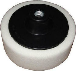 Silver Δίσκος Λείανσης Γυαλίσματος 180mm Λευκό Σκληρό Σφουγγάρι M14 Ex10695