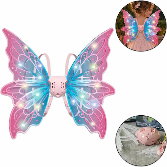 Karnevalsaccessoires Flügel Rosa aus Kunststoff