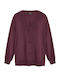 Celestino Gestrickte Damen Strickjacke Einfarbig Lila