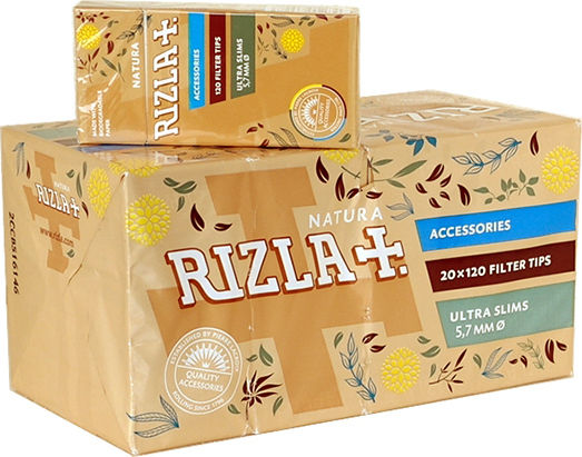 Rizla Natura Ultradünne Filter-Tipps 120 Stück 20Tmhc
