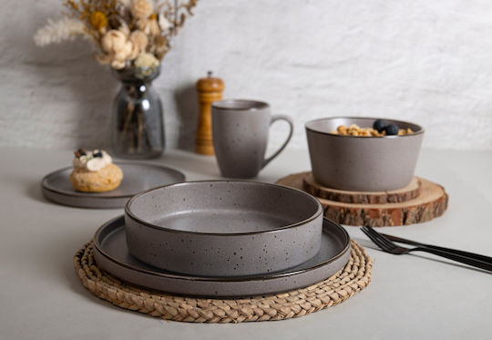 Domoletti Dots Soup Plate Brown