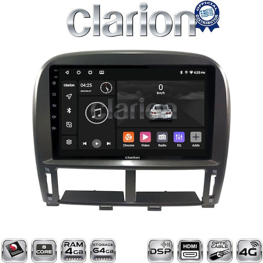 Clarion Gl74980 OEM Multimedia Car Audio System Screen Lexus LS 430 2000 2006 CarPlay Android Auto BT GPS WiFi GPRS