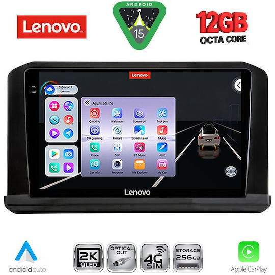 Lenovo Car Audio System for Mitsubishi Outlander 2022 Bluetooth USB WiFi GPS Apple CarPlay Android Auto with 9" Touch Screen