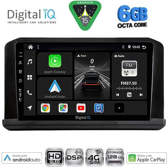Digital IQ Car Audio System for Mitsubishi Outlander 2022 Bluetooth USB WiFi GPS Apple CarPlay Android Auto with 9" Touch Screen