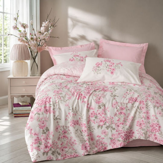 Cottonbox Σετ Διπλή 200x220cm Ροζ