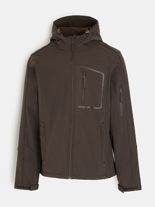 Evo Chisso 265 Χειμωνιάτικο Μπουφάν Softshell Αδιάβροχο και Αντιανεμικό Καφέ